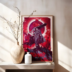 Berserk Posters, Manga Art, Anime Wall Print, Minimalist Painting, Guts, Griffith, Casca, Judeau, Berserk Poster Prints, Guts Poster
