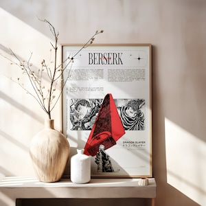Berserk Posters, Manga Art, Anime Wall Print, Minimalist Painting, Guts, Griffith, Casca, Judeau, Berserk Poster Prints, Guts Poster