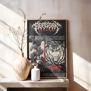 Berserk Manga Poster: Guts Tribute Art Print