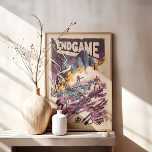 Avengers Poster, Iron Man, Captain Amerika, Thor Poster Print, Avengers Print Art, Kids Room Decor, Avengers End Game Universe Movie Poster