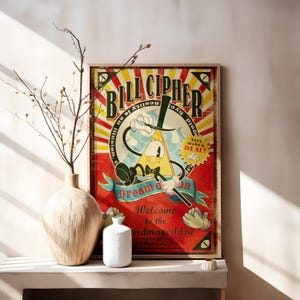 Pôster de Bill Cipher Weirdmageddon, pôster de Gravity Falls, pôster vintage, impressão de pôsteres, pôsteres retrô, arte de parede, presentes para mulheres/homens