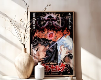 ベルセルクのマンガポスター：ガッツトリビュートアートプリント