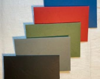 Édition luxe - papier « façon cuir » - enveloppes rectangulaires - fabrication artisanale