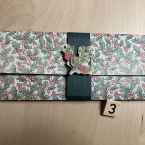 Pochette à billets (argent, concert, spectacle...) - longueur 21 cm et hauteur 9 cm (pliée) - fabrication artisanale
