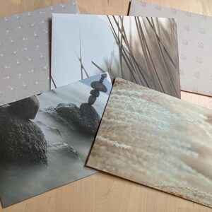 Calme et douceur de la nature - enveloppes rectangulaires par 5 - fabrication artisanale