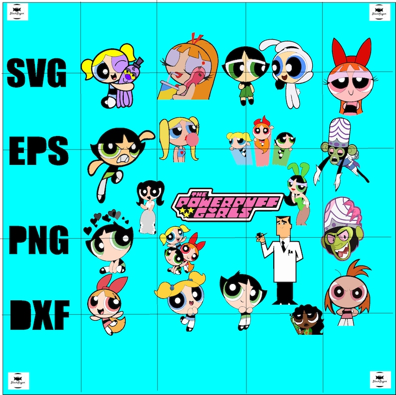 Powerpuff Girls SVG , Powerpuff PNG, Powerpuff Girls Birthday
