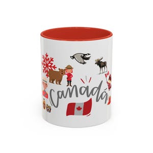 Kanada-Becher Niedliche kanadische Beaver-Kaffeetasse mit Ahornsirup, Elch-Poutine Lustig-Kanada-Andenken-Geschenk Great North Keramikbecher
