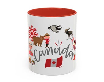 Canadese mok, Canadese souvenir koffiekopje, bever Moose Poutine cadeau, reismok ahornsiroop