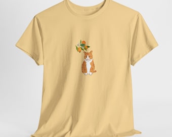 Orange Cat with Orange T-Shirt