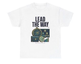 Managersshirt, T-shirt met de tekst "Lead The Way", cadeau voor managers, kleurrijk vintage carrière-T-shirt