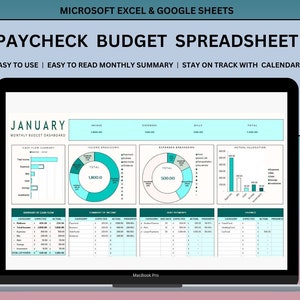 Excel Monthly Budget Template Google Sheets Budget Planner Template Finance Tracker Budget Spreadsheet Financial Planner Expense Tracker