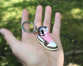 Mini Shoe Model Keychain Brown and Tan Mini Kicks Mini 