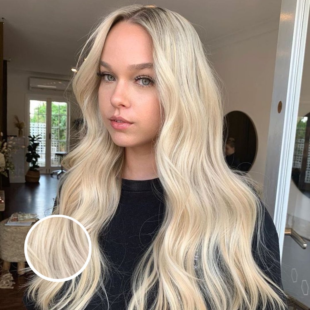 Ash Brown Golden Blonde Halo Hair Extension L Handmade Ash Etsy