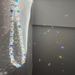 SunCatcher Crystal, Phone Lanyard, Personalized Wrist Strap, wallet strap, Iridescent Wrist strap, camera strap, bead wrist strap