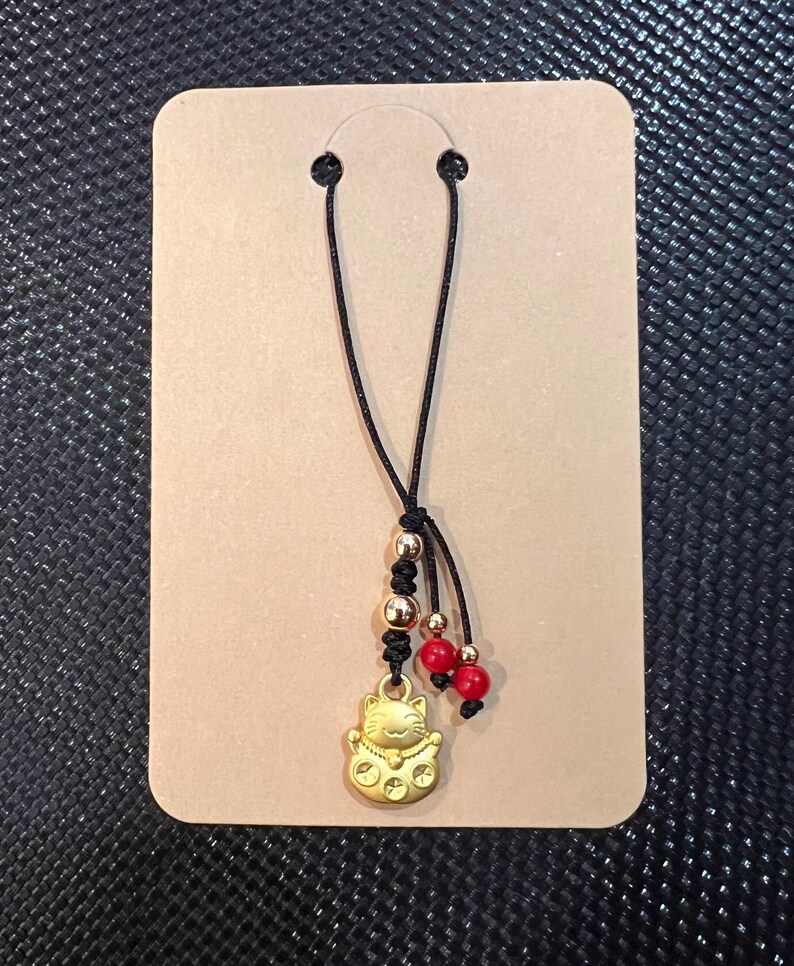 Jade Rabbit phone charm, Cute Bunny charm, Rabbit Phone Charm, Rabbit Charm, Rabbit Bag Charm, Good Luck Charm, Lucky Cat Charm Golden Lucky Cat