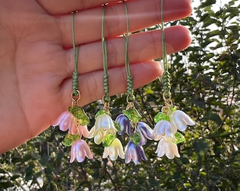 Lily Of The Valley Phone Charm, Flower Phone Charm, Flower Bag Charm, Lily of the Valley Bag Charm