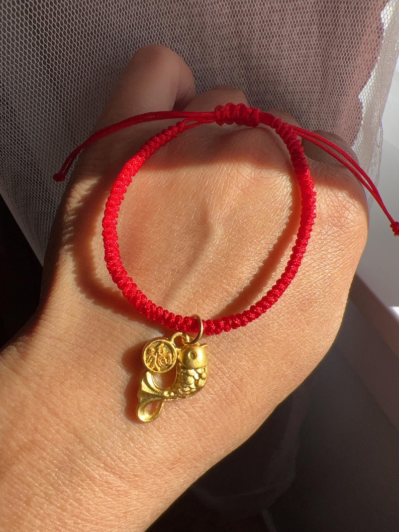 Lucky Koi Fish Bracelet, Lucky Koi Fish Anklet, ADJUSTABLE Bracelet