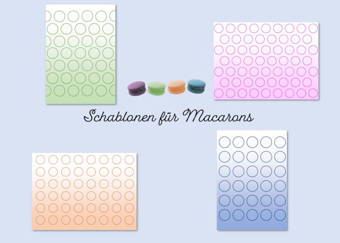 Schablone Für Macarons Zum Ausdrucken - Etsy