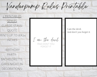 I am the devil. And don't you forget it. Vanderpump Rules Quote Printable. Stassi Quote. Bravo Printable