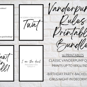 Vanderpump Rules Party Printables. Bravo Party Printables. Vanderpump Quotes. Vanderpump Bundle Party Pack