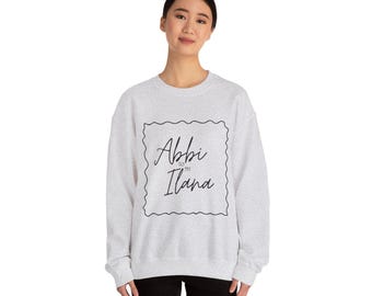 Abbi and Ilana Personalized Unisex Crewneck Sweatshirt. Broad City Best Friend Sweatshirt. Best Friend Gifts