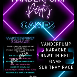 Vanderpump Party Games. Game Bundle. Bravo Party. Vanderpump Bachelorette.