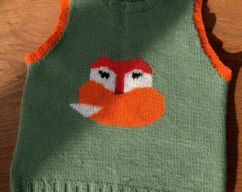 Fox Knitting Chart PDF | Animal Motif | Intarsia Pattern | Woodland Fox Design | Instant Download