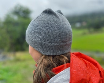 Easy Knit Beanie Pattern: Unisex Merino Wool Hat (PDF Pattern)