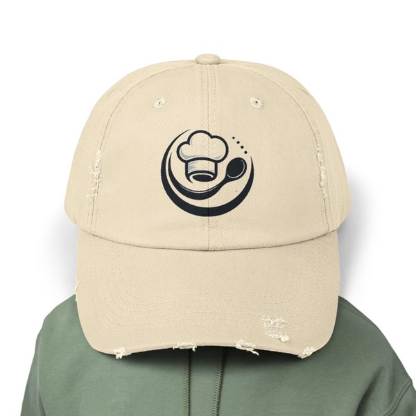 Chef Dad Cap - Food Lover's Distressed Cooking Hat, Perfect for Father's Day, Everyday Hat