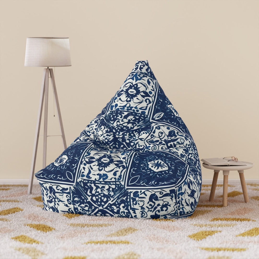 Gradient Blue Layer - Sustainably Made Bean Bag Chair Cover