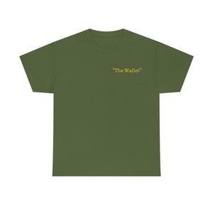 2- Camiseta unissex de algodão pesado "THE WALLET"