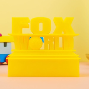 Fox World 3D Printed Logo