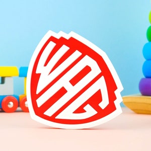 WAG Warner Animation Group Logo 3D Printed Pretend Play Kids Toy 3D Printing Movie Warner Bros 20th Century Fox Pixar TVOKDIS Universal