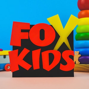Fuchs Kinder Logo 3D Gedruckt Logo Pbs Kids 3D Druck Kinder TV Spielzeug Pretend Play Pixar 20th Century Fox Kindergeschenk Cartoon ParaMount TVOKIDS PBS