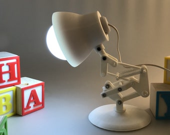 Pixar Lamp Night Desk Light Luxo Playable Movable 3D Printed Logo Pretend Play Kids Toy Animation Movie 3D Print Learning Toys 3D Printing