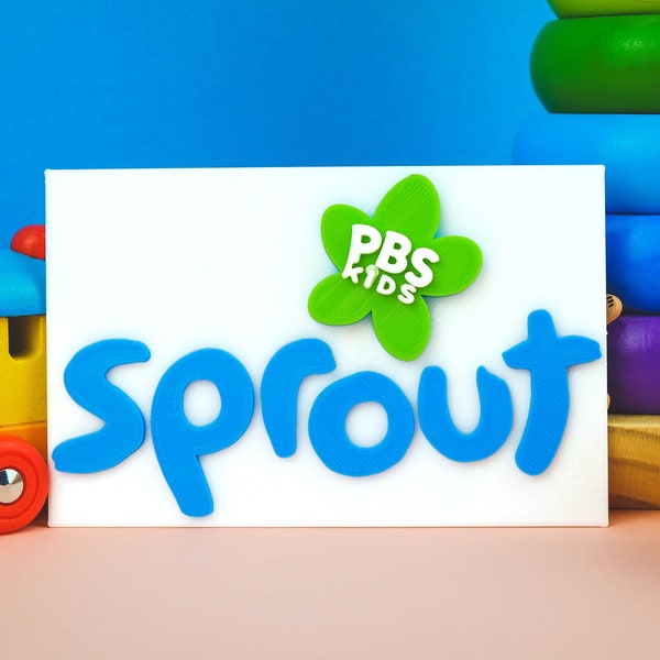 Logotipo impreso en 3D de PBS Kids Sprout