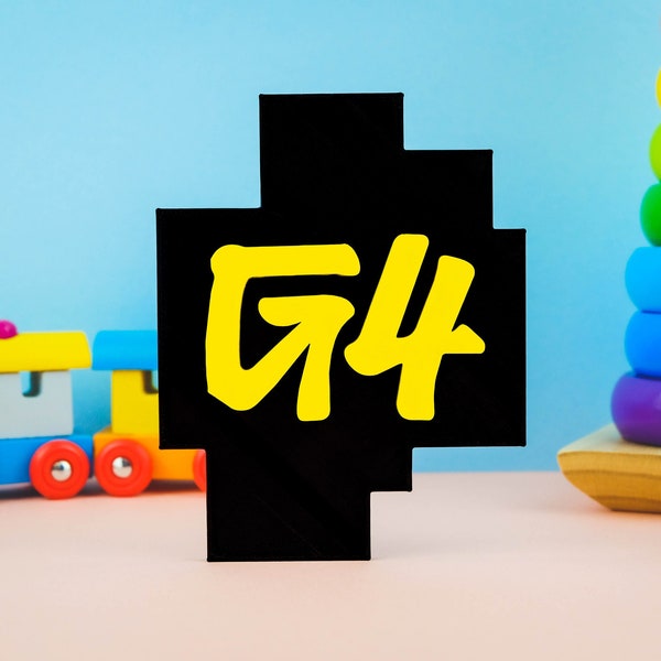 G4 Tv Logo 3D Printed Pretend Play Kids Toy Gift 3D Printing Kid Movie 3D Print Warner 20th Century Fox Pixar TVOKDIS Universal PBS