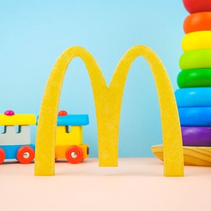 Logo McDonalds Arco McDonald stampato in 3D Gioco di ruolo Giocattolo per bambini Stampa 3D Warner Stampa 3D 20th Century Fox Pixar TVOKDIS Universal Paramount
