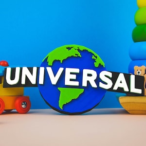 Universal Logo 3D Printed Pretend Play Kids Toy 3D Printing Movie Warner Bros 3D Print Warner 20th Century Fox Pixar TVOKDIS Paramount