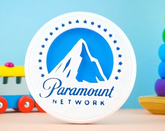 Logotipo de Paramount Network Impreso en 3D Juego de simulación Juguete para niños Impresión 3D Warner Bros Impresión 3D Warner 20th Century Fox Pixar TVOKDIS Universal