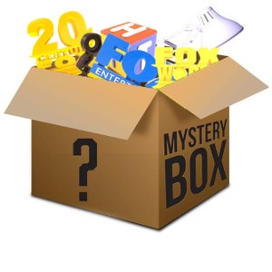 Mystery Box with Logos Kids Toys Gifts 20th Century Fox Warner Bros Walt Disney Pixar Dreamworks Cartoon Network PBS TVOKIDS Cartoonito