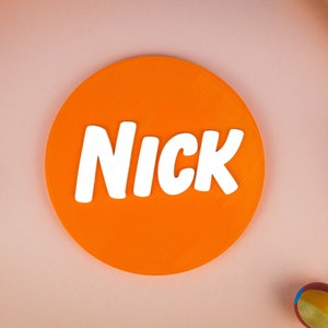 Nickelodeon Logo 3D Printed Stand Door Sign Disney Animation Pixar ...