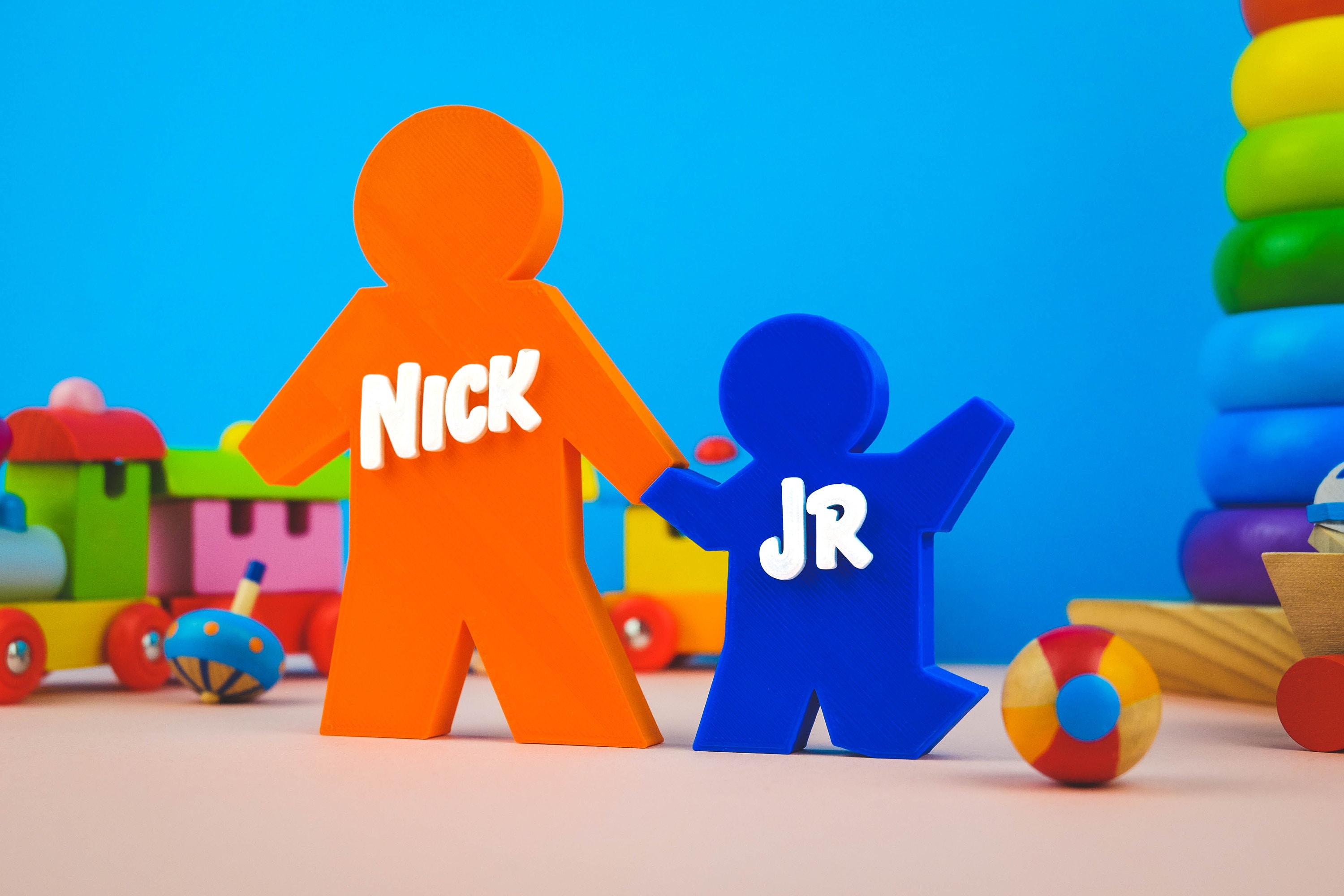 Nick Jr 3D Printed Logo Clasic Version Nickelodeon Junior Etsy UK