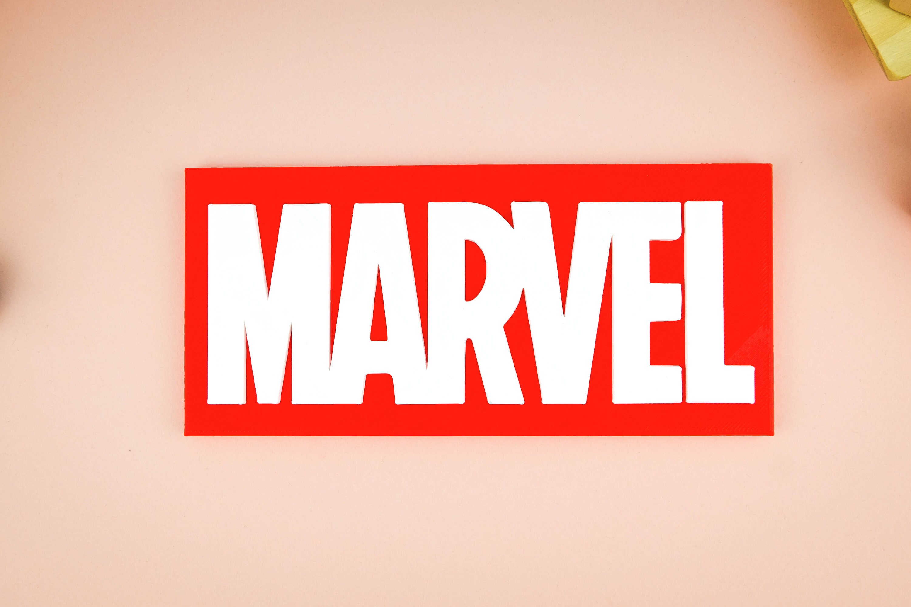 MARVEL Logo 3D Printed Pretend Play Kids Toy Man Cave Decor 3D - Etsy