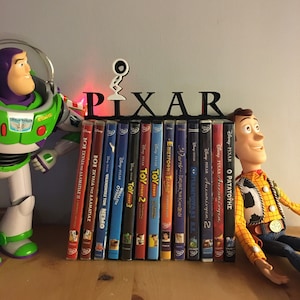 Lámpara de juguete Pixar con logotipo impreso en 3D para niños, juguete de película de animación, impresión 3D, juguetes de aprendizaje, impresión 3D, 20th Century Fox, Toy Story