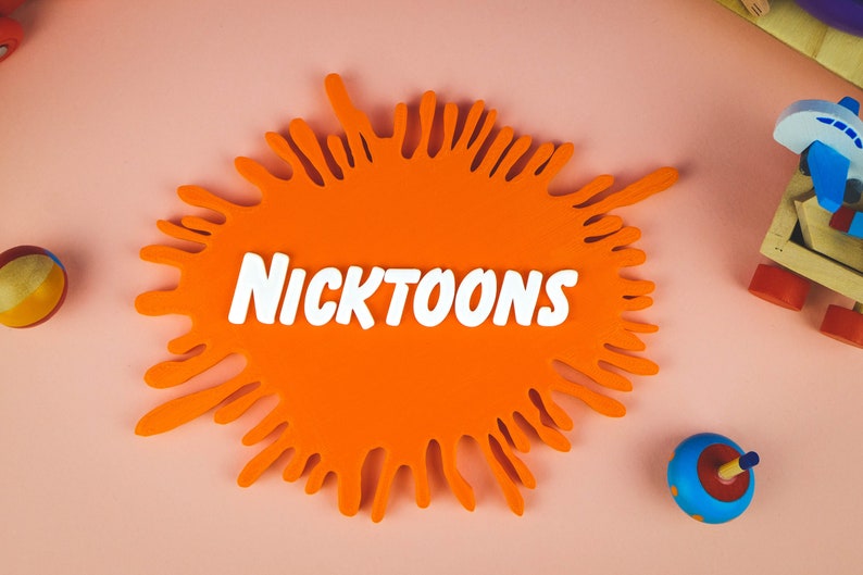 Nickelodeon Nicktoons Old TV Logo Nick Junior Jr 3D Printed - Etsy Denmark
