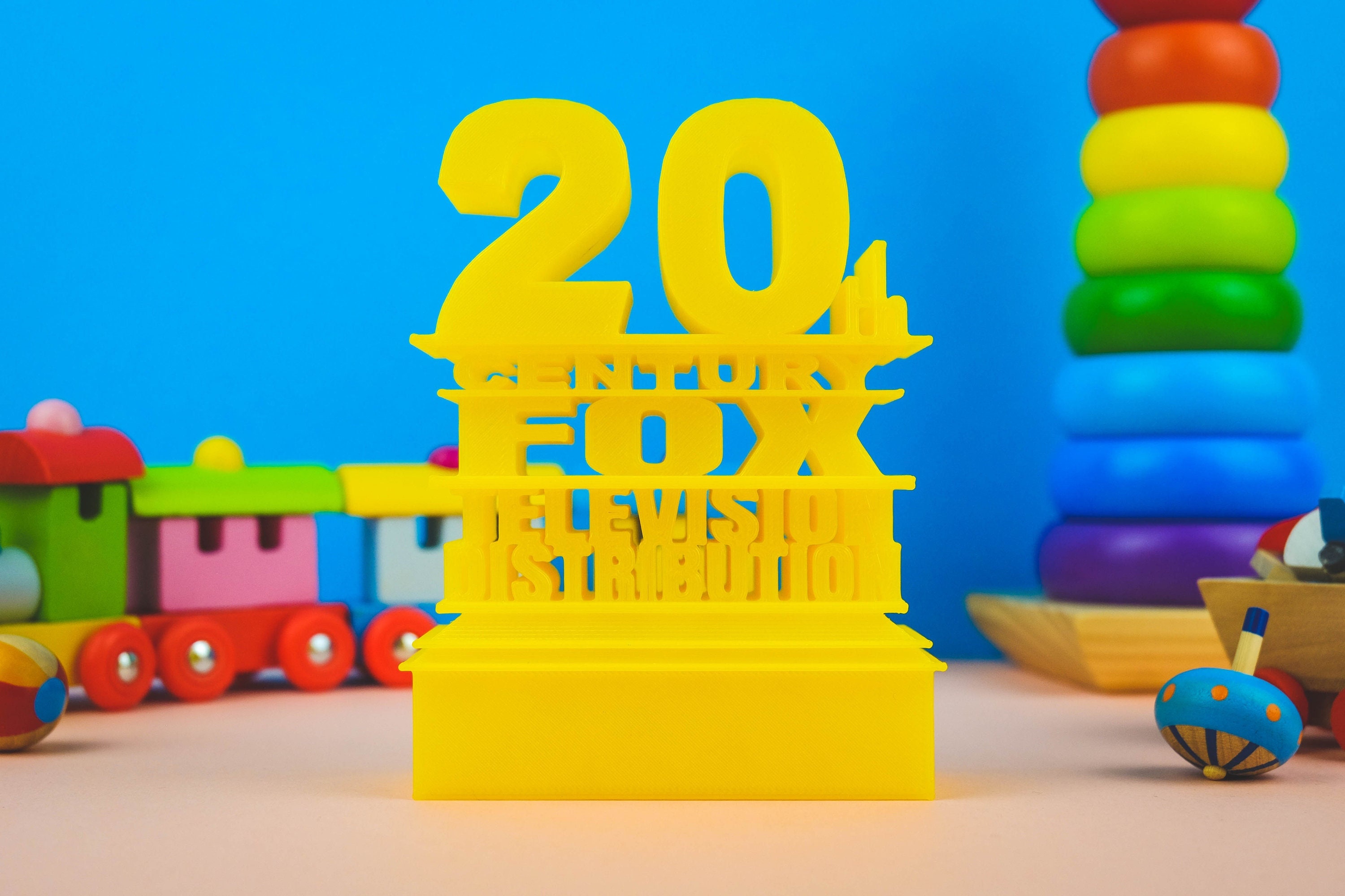 20th Century Fox Style Logo 3D Printed Puzzle W/alphabet and 