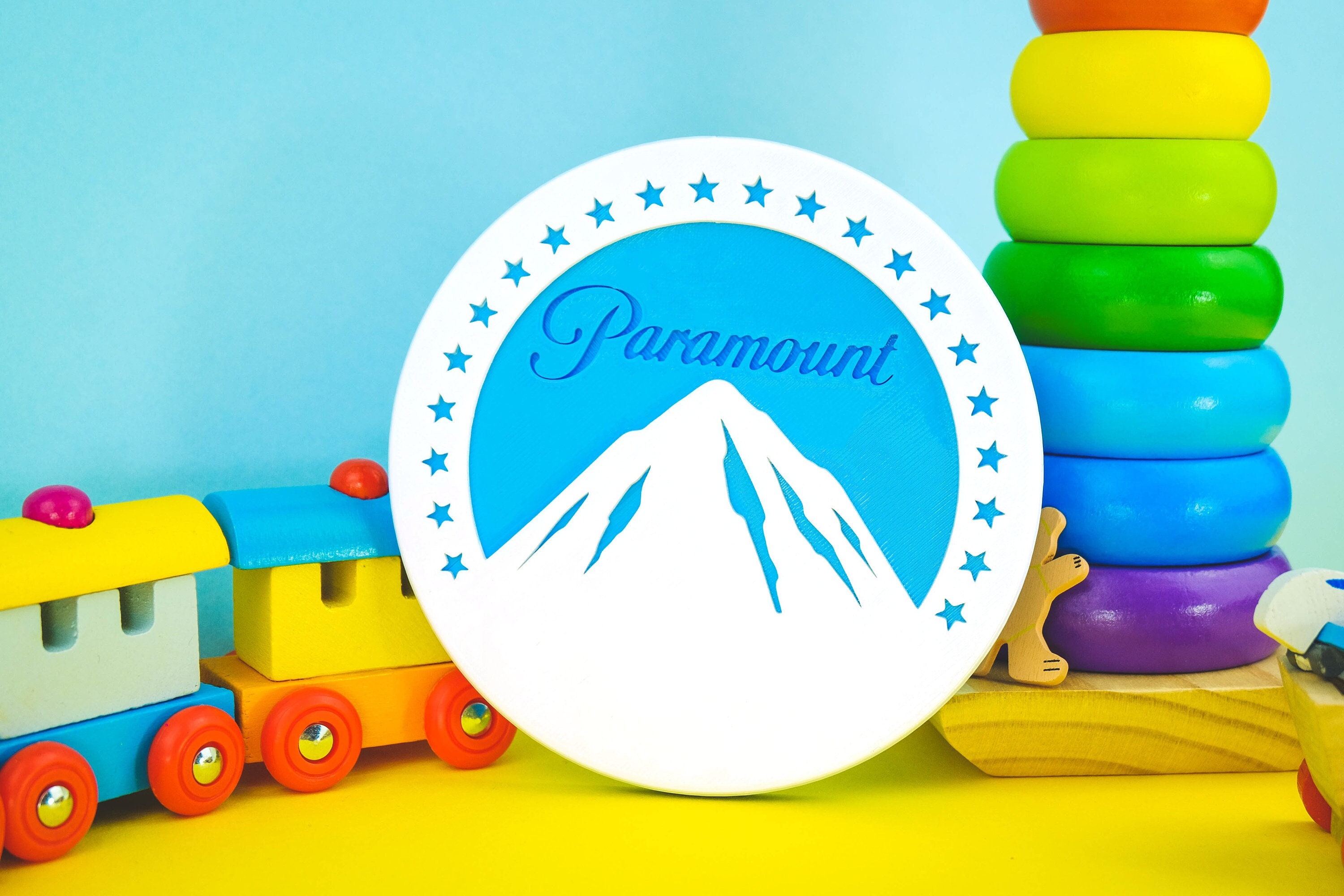 Paramount Network Logo 3D Printed Pretend Play Kids Toy 3D Paramount Network Logo 3D Printed Pretend Play Kids Toy 3D