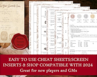 DnD Neuer Spieler Spickzettel: GM Kurzanleitung 2024 (PDF)