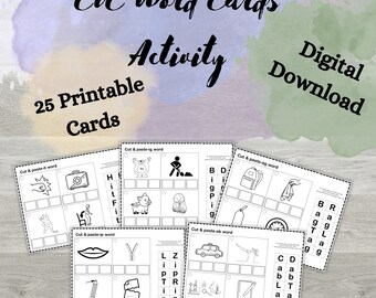 Learn to Read CVC Words | Kids Activities | Short Vowels | Three Letter Words | Coloring Pages | Blending Words | CVC Words Printable
